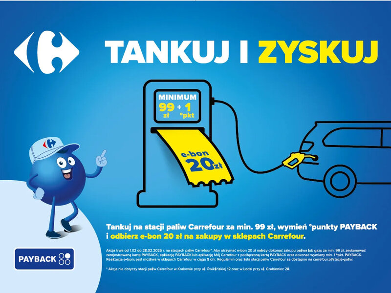 Przed Wielkanocą tankujesz i kupujesz taniej w Carrefour z PAYBACK 