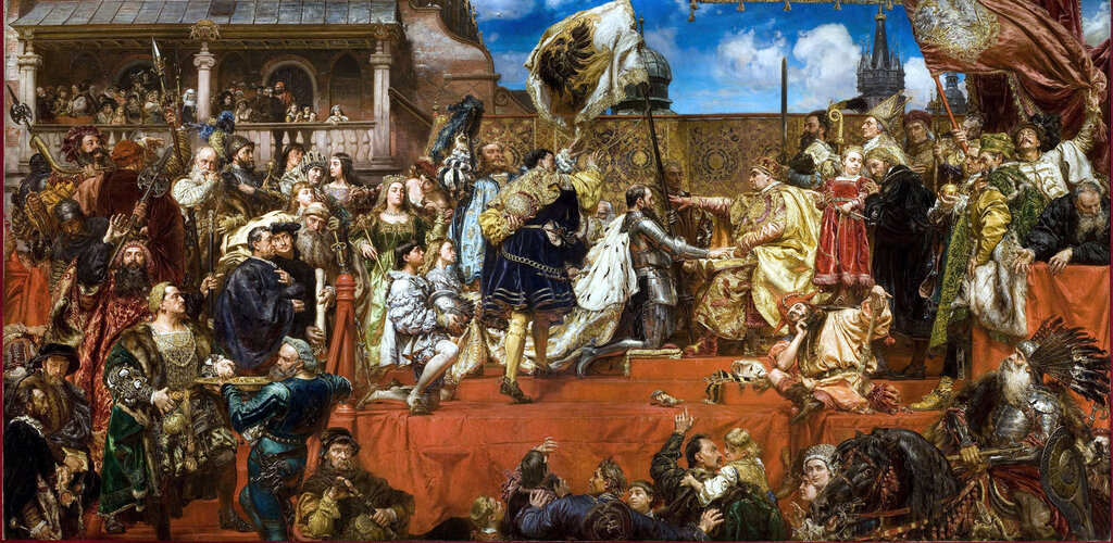 Hołd pruski, Jan Matejko, 1882, Muzeum Narodowe w Krakowie