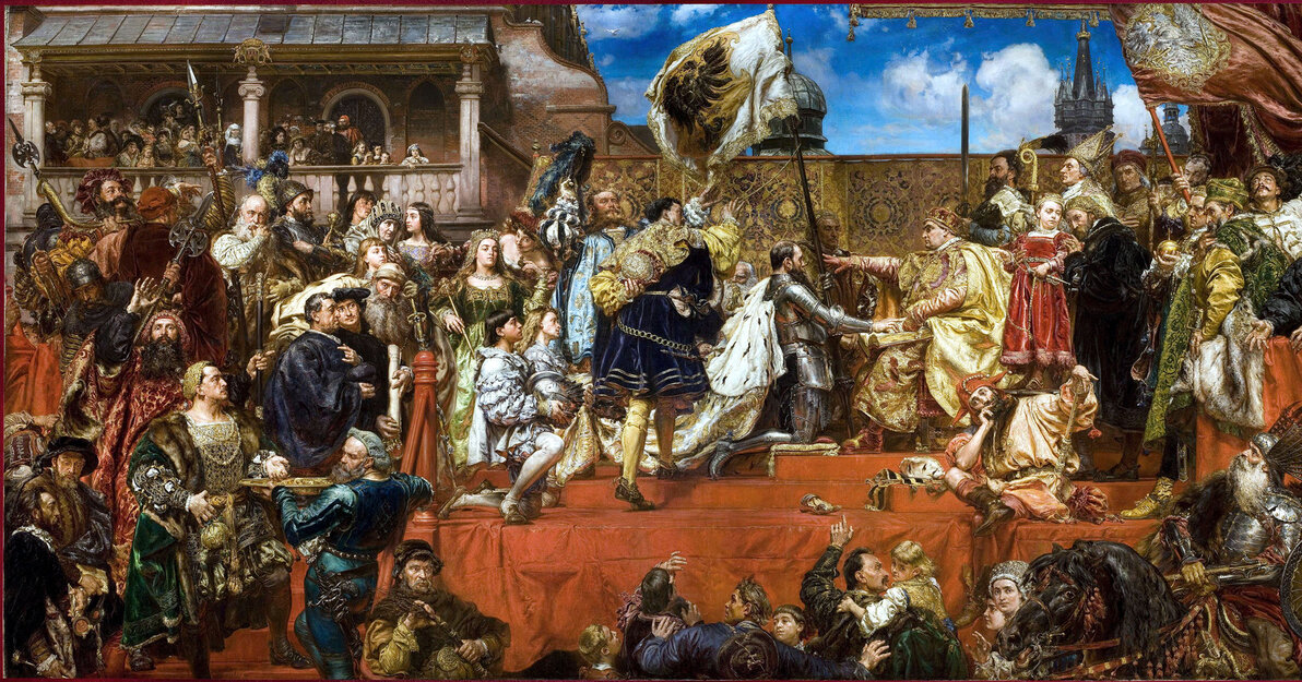 Hołd pruski, Jan Matejko, 1882, Muzeum Narodowe w Krakowie