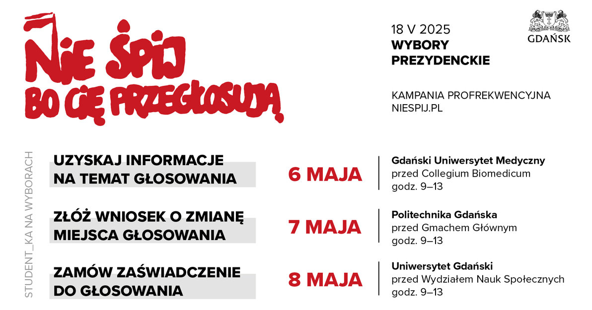 Głosowanie studentów, materiał prasowt UMG