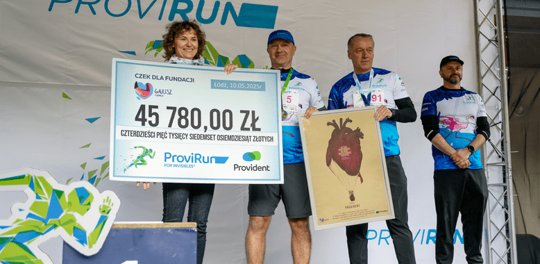 Podczas ósmej edycji Provi Run zebrano kwotę 45 780 zł dla Fundacji Gajusz. Razem z wcześniejszymi odsłonami biegu to już ponad 265 000 zł. 