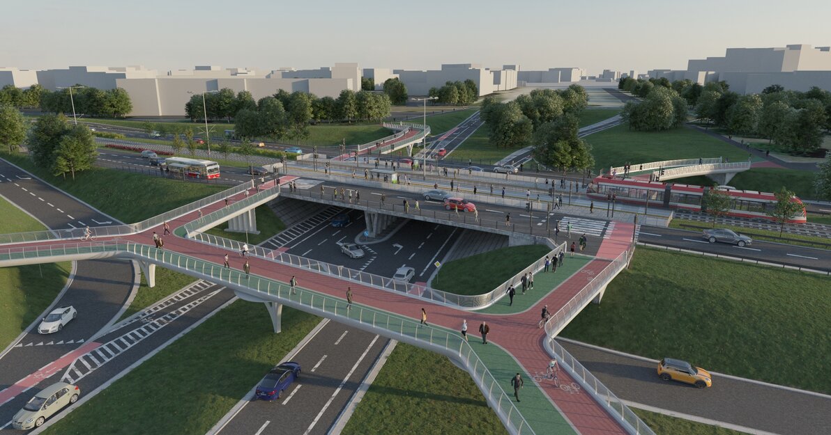 Nowe kładki - wizualizacja