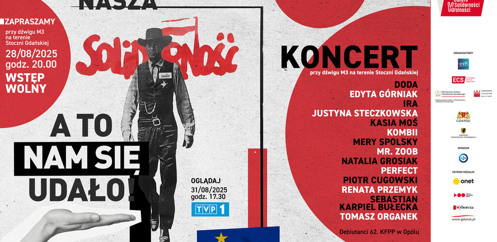 „Nasza Solidarność  A to nam się udało!” – finałowy koncert, grafika