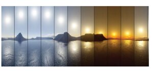 zmiana temperatury barwowej słońca