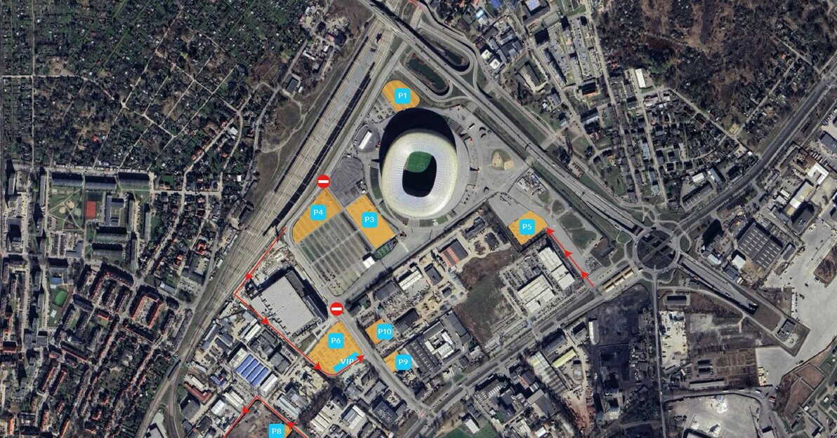 Mapa Trako - zmiany w organizacji ruchu