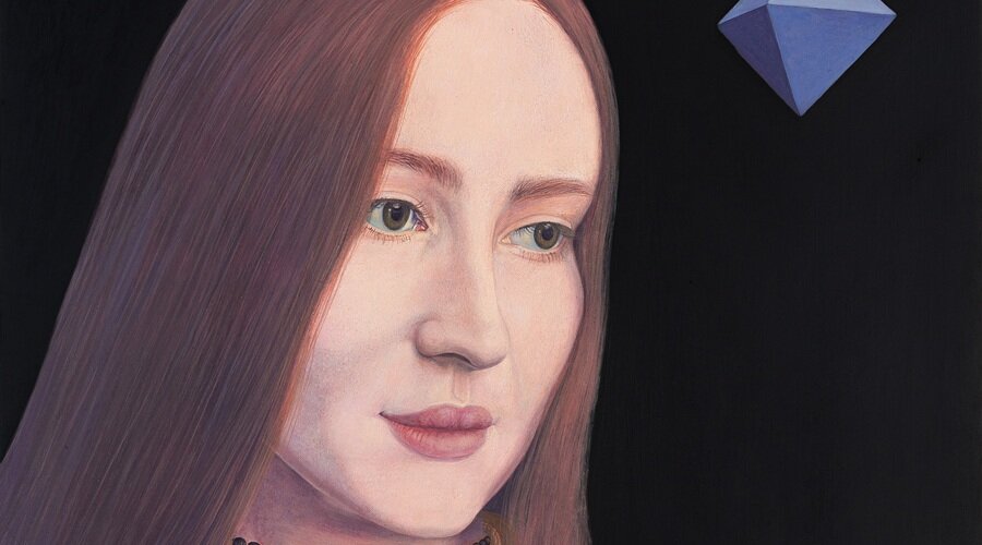 ELECTIO, 2025 Maria Lorek olej na desce  30 x 21 cm, mat  ToTuart