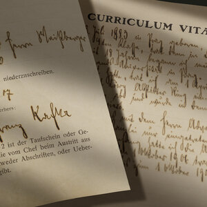 Franz Kafka’s Assicurazioni Generali job application, with curriculum vitae (Prague, October 2, 1907)
Assicurazioni Generali Historical Archive
ph. Massimo Gardone
