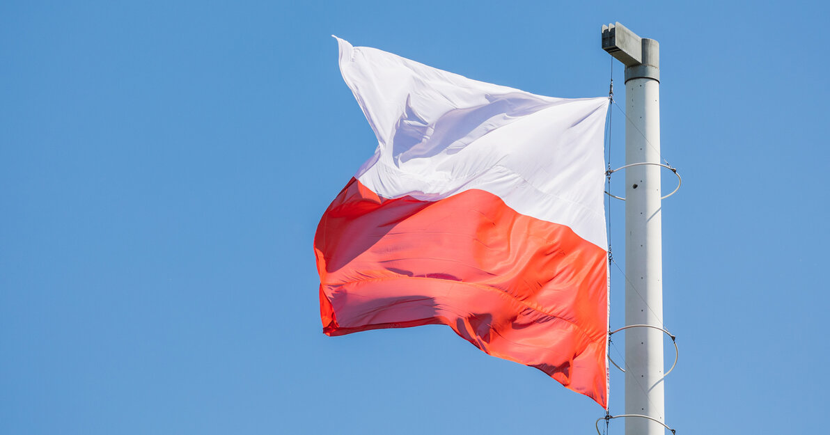 Flaga Polski, fot. Dominik Paszliński/ gdansk.pl 