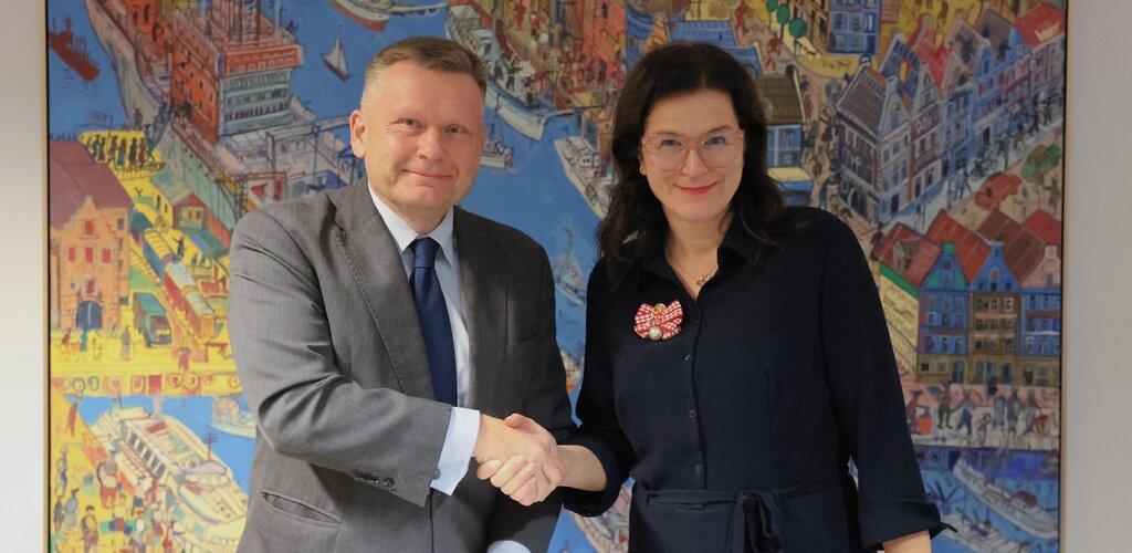 waldemar ossowski i prezydent aleksandra dulkiewicz fot dominik paszlinski