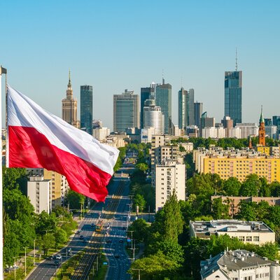 flaga Polski rondo radoslawa