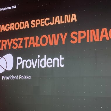 Provident nagrodzony Kryształowym Spinaczem za wzorowe praktyki przetargowe