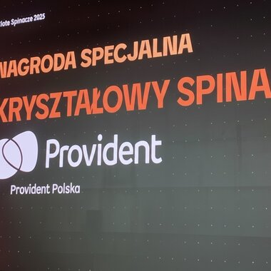 Provident nagrodzony Kryształowym Spinaczem za wzorowe praktyki przetargowe