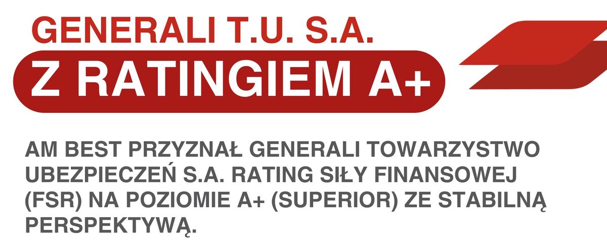 Generali T.U. S.A. z ratingiem A+