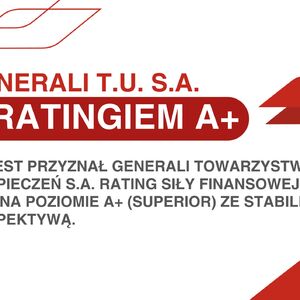 Generali T.U. S.A. z ratingiem A+