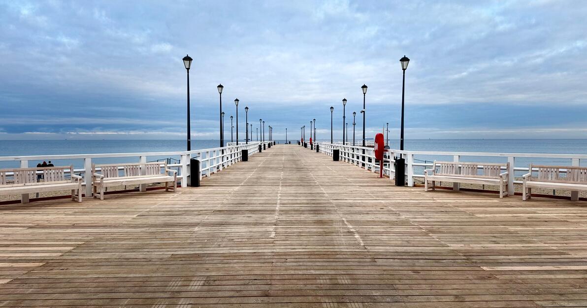 Wyremontowane molo w Brzeźnie, fot. Biuro Prasowe UMG