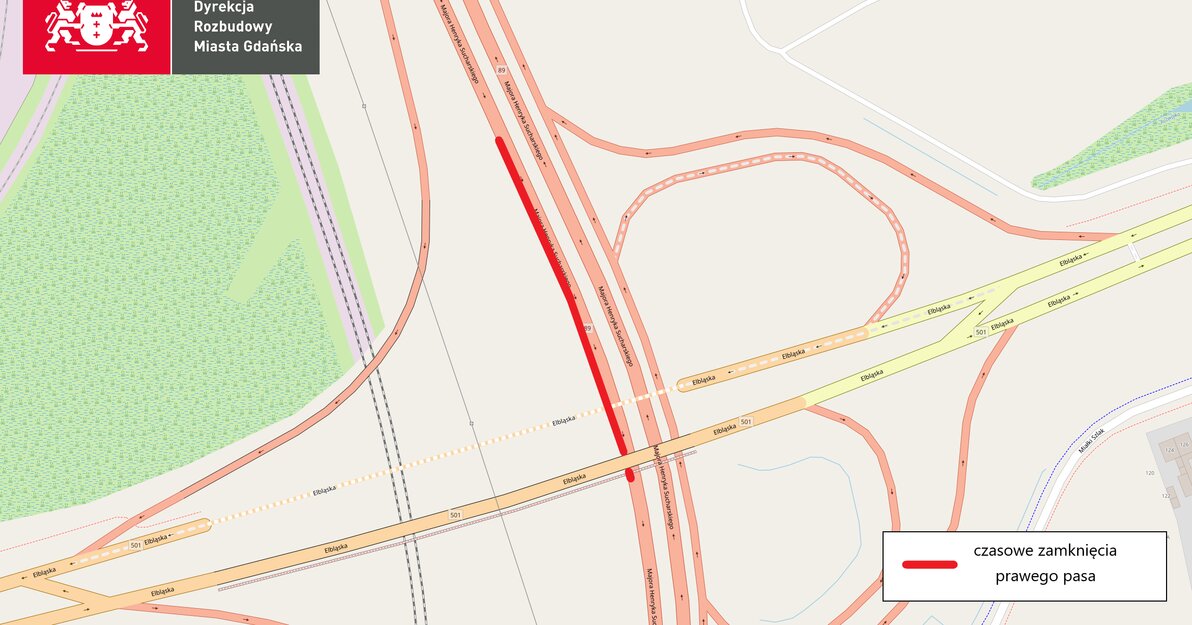Mapa zwężenia Sucharskiego od 29 XII