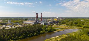 ostroleka b widok na elektrownie od strony rzeki narew 