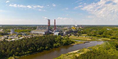 ostroleka b widok na elektrownie od strony rzeki narew 