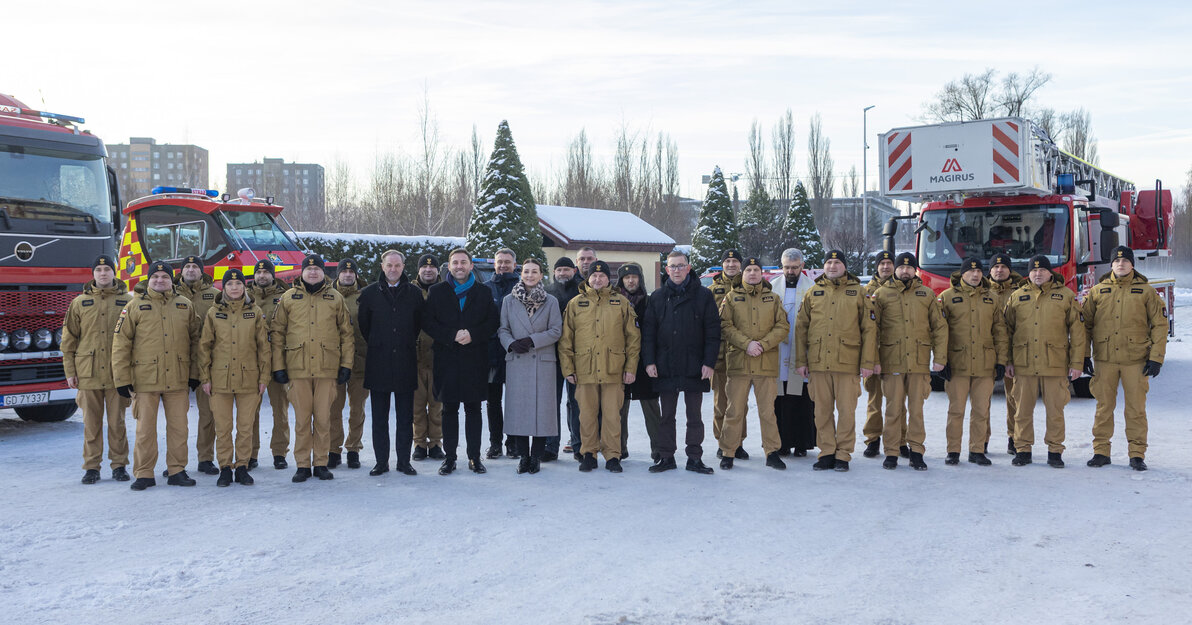 Przekazanie specjalistycznego sprzętu dla PSP, fot. Piotr Wittman/ gdansk.pl 