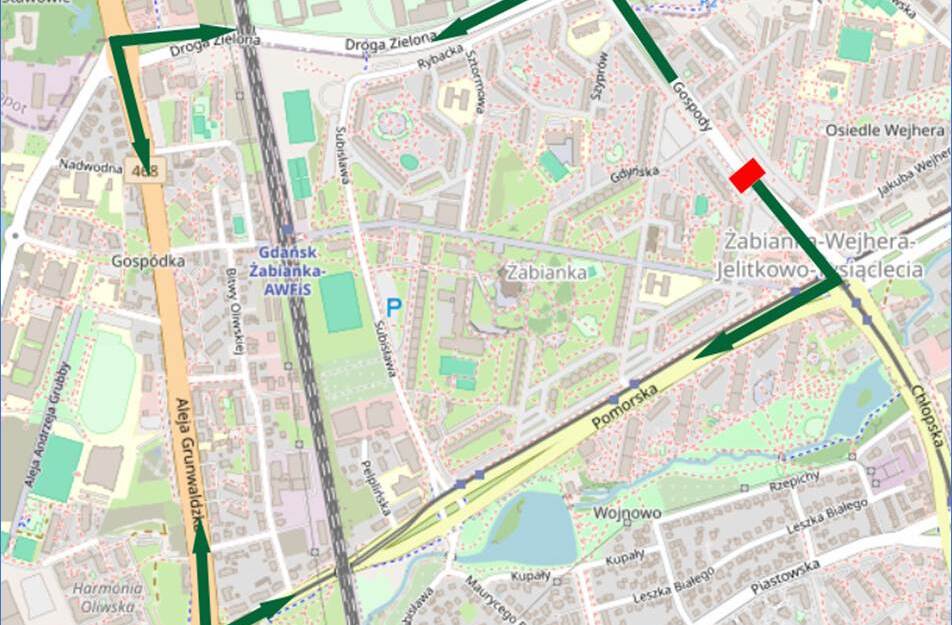 Zmaiany w ruchu na Gospody