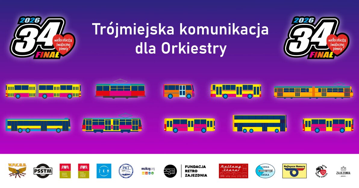Trójmiejska komunikacja dla WOŚP
