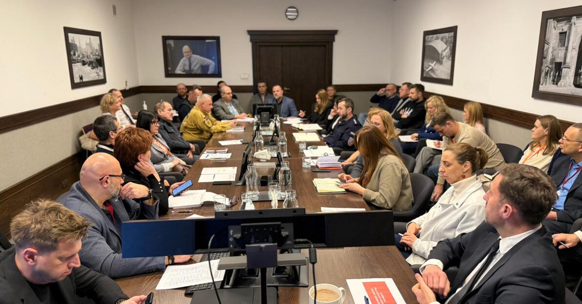 Posiedzenie Miejskiego Zespołu Zarządzania Kryzysowego, fot. materiał prasowy