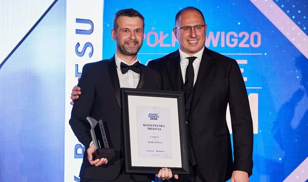 KGHM Rekinem Biznesu 2026 w kategorii Spółka WIG20