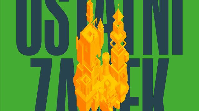 Grafika przedstawia zamek i napis "Ostatni zamek"