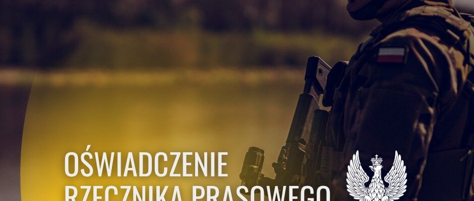 Oświadczenie Rzecznika Prasowego Dowództwa Wojsk Obrony Terytorialnej