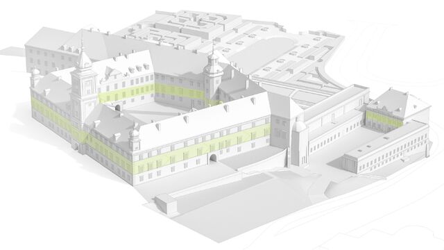 Nowe trasy zwiedzania od 2 maja infografika Zamek Królewski w Warszawie