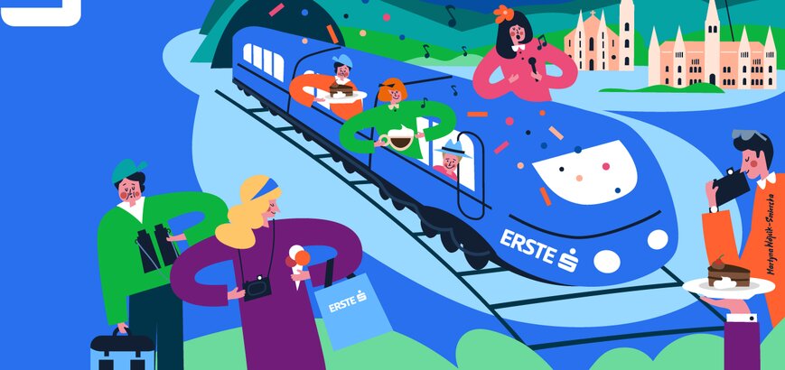 Pociąg Erste grafika
    