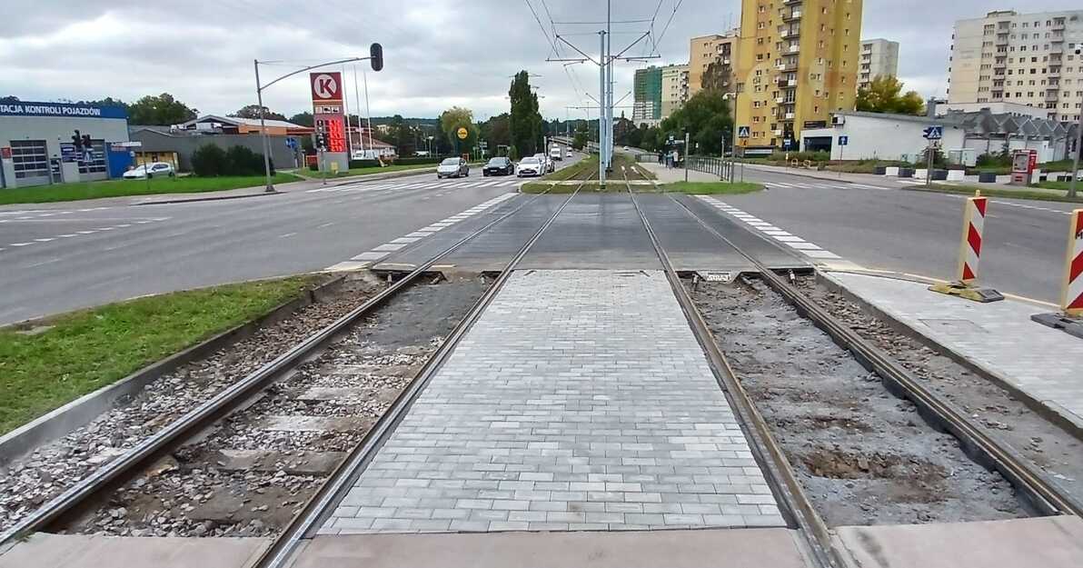 Remont przejazdu tramwajowego