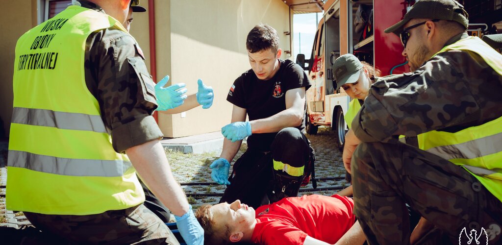 Od wypadku drogowego po akcję na wodzie, podkarpaccy terytorialsi szkolili się ze strażakami OSP Zaklików