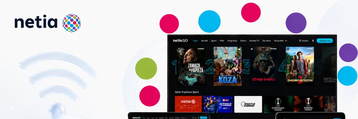 Telewizja w aplikacji gratis do internetu od Netii