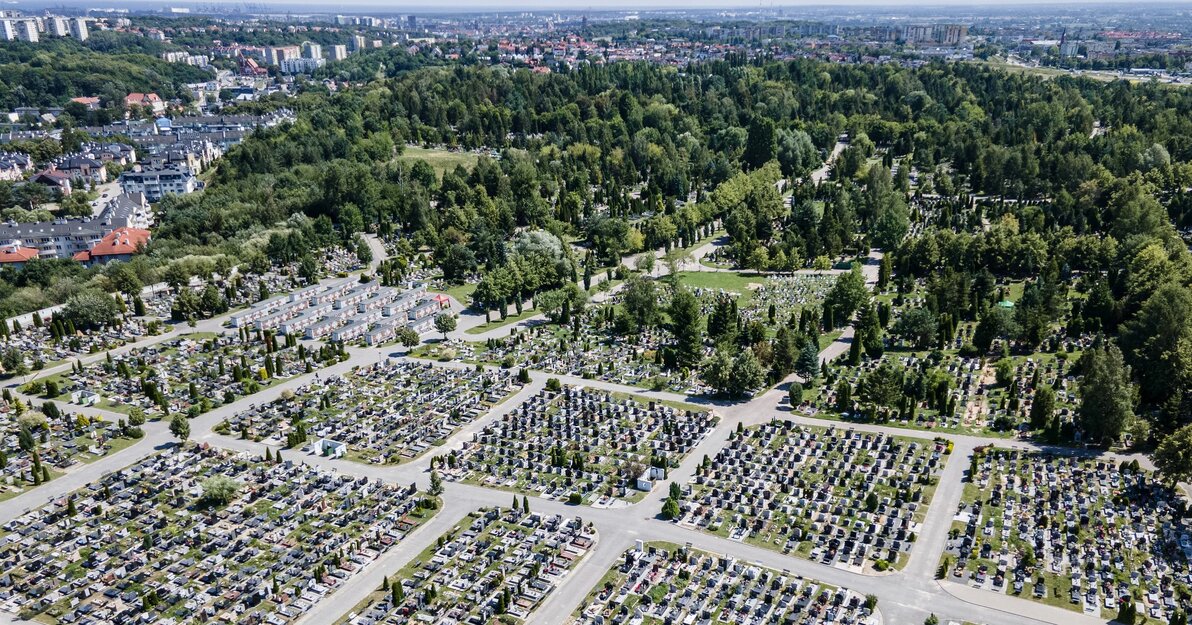 Cmentarz Łostowicki - ujęcie z drona Fot Piotr Wittman gdansk pl  (1)