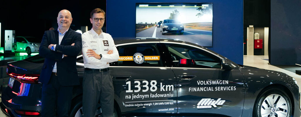 1338 kilometrów na jednym ładowaniu.   Miko Marczyk ustanowił nowy REKORD GUINNESSA elektrycznym Audi 
