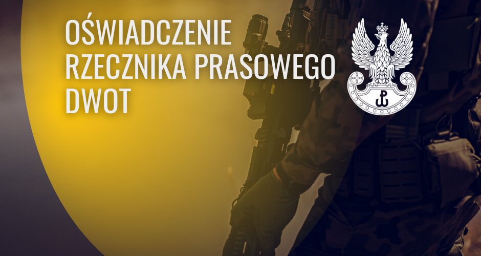 Oświadczenie Rzecznika Prasowego WOT