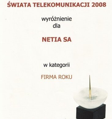 Netia wyróżniona w konkursie Złote Anteny Świata Telekomunikacji