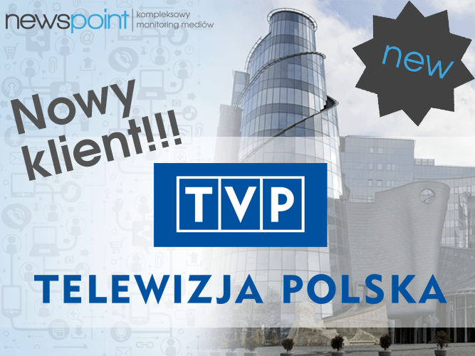 Nawet media monitorują media! :)
Ciekawi? :P
Z przyjemnością informujemy, że Telewizja Polska dołączyła do grona naszych klientów! :D
Jest moc! Liczymy na owocną współpracę :)
