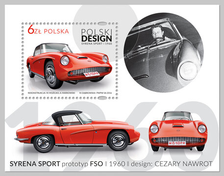 Polski design _ blok znaczków 