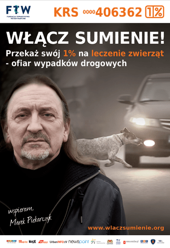 To ważna inicjatywa, podajcie dalej! 👉👉👉
Dzięki funduszom zebranym z 1% podatku możemy uratować wiele stworzeń! 👍
Ruszyła ogólnopolska kampania Fundacji Towarzystwo Weterynaryjne "Włącz sumienie".