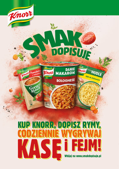 Aktywacja konsumencka kategorii snacków Knorr „Smak dopisuje”. Konsumenci rymują z Cyber Marianem