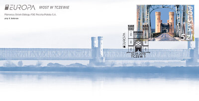 Most w Tczewie EUROPA _  koperta FDC 