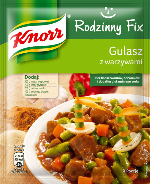 Nowość!  Fixy Rodzinne Knorr – rodzinnie, warzywnie i bardzo smacznie!