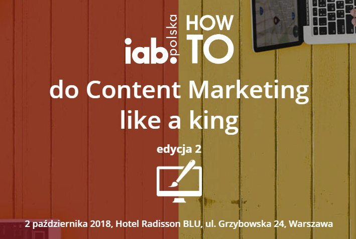 Zostań królem internetu 👑
Jako patroni medialni - zapraszamy na konferencję @IABPolska z serii HOW TO: do Content Marketing like a king 2.
Oczekujcie obszernej fotorelacji z wydarzenia na naszym blogu https://t.co/BKo2iud7nr 
https://t.co/x31tVRE...