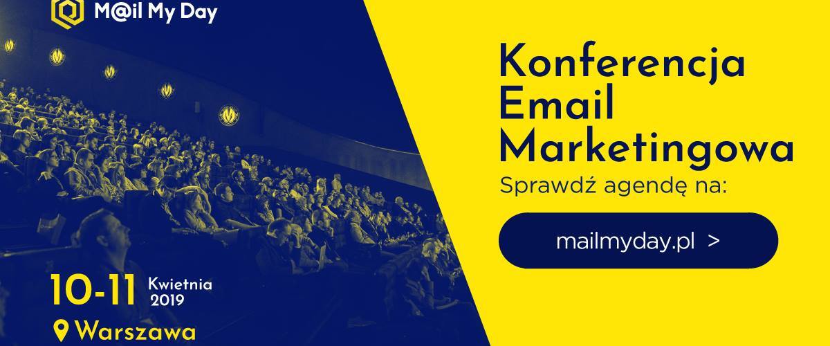 Już 10 i 11 kwietnia 2019 roku będzie jedyna w swoim rodzaju okazja do wejścia w świat email marketingu! 😃
Weź udział w kultowej konferencji M@il My Day, której jesteśmy patronatem!
Sprawdź na -> https://t.co/pDEGW085Ks https://t.co/diHnmPQ6en