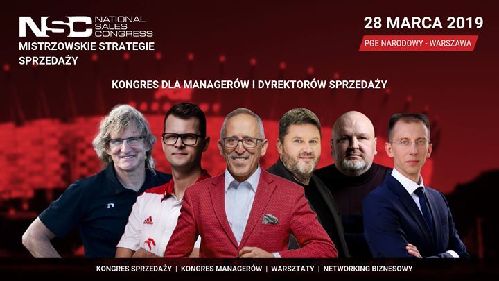 Największe wydarzenie motywacyjno-sprzedażowe w Polsce Kongres NSC - National Sales Congress - już 28 marca 2019 na PGE Narodowy!
▶️ 700 uczestników, 8h wykładów, 3 ścieżki Kongresu
▶️ pigułka wiedzy z zakresu skutecznej sprzedaży...