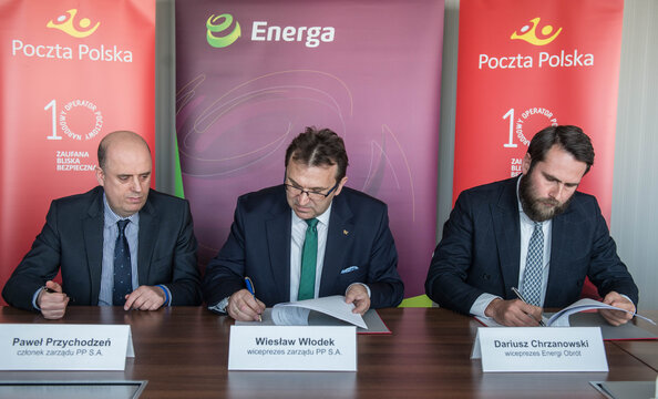 Poczta Polska i Energa rozwijają elektromobilność 