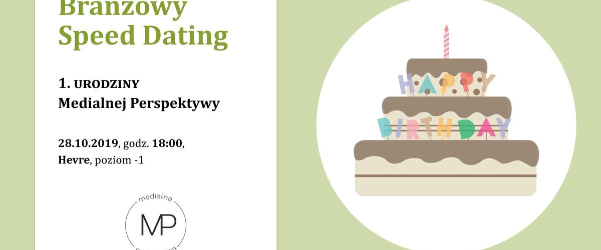 Nasz partner @MedialnaP erspektywa kończy roczek i tym szykuje dla Was urodzinowy Speed Dating 🎂😄
Zasady są proste: 
6 ekspertów, którzy kolejno w 5-minutowych sesjach odpowiedzą na Twoje pytania! 
Szczegóły na: https://t.co/WuGat3jSGX...
