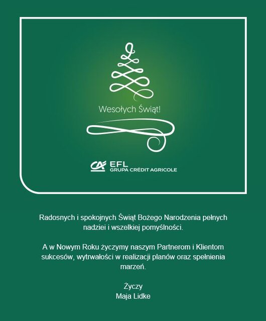Kartka EFL Boże Narodzenie 2019 